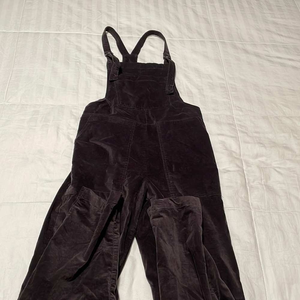 Brown Velvet Overalls